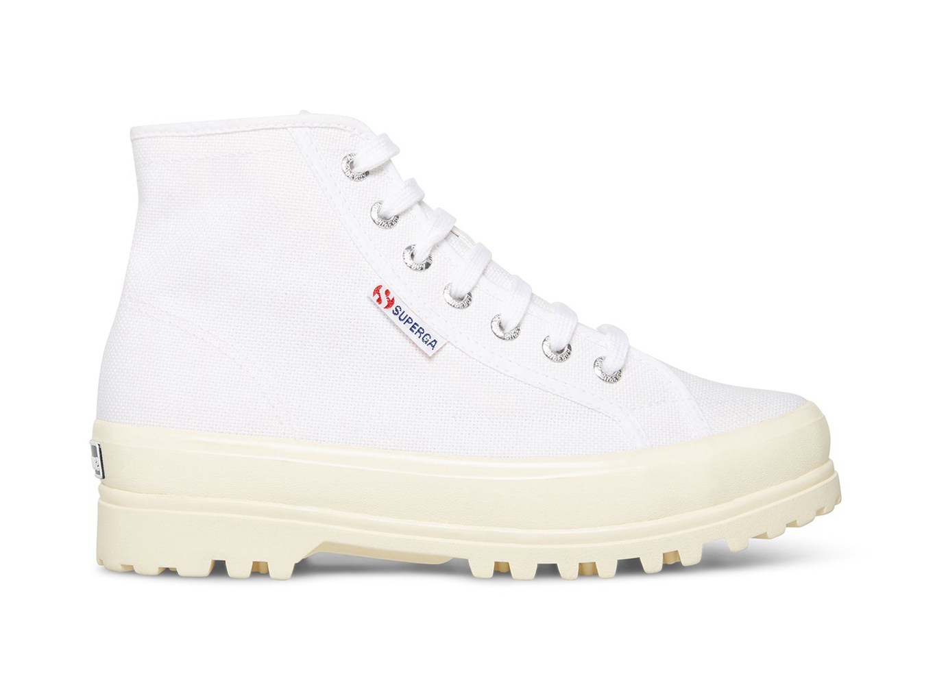 Botas Feminino Branco - Superga 2341 Alpina Shiny Gum - RBOWG-3684